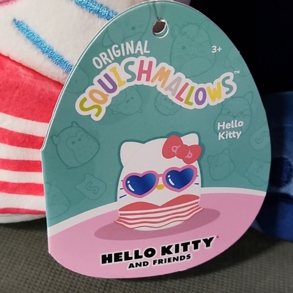 NWT Squishmallows 8/'' Hello Kitty in Bathing Suit Sunglasses, SQSN00026 - Picture 2 of 2